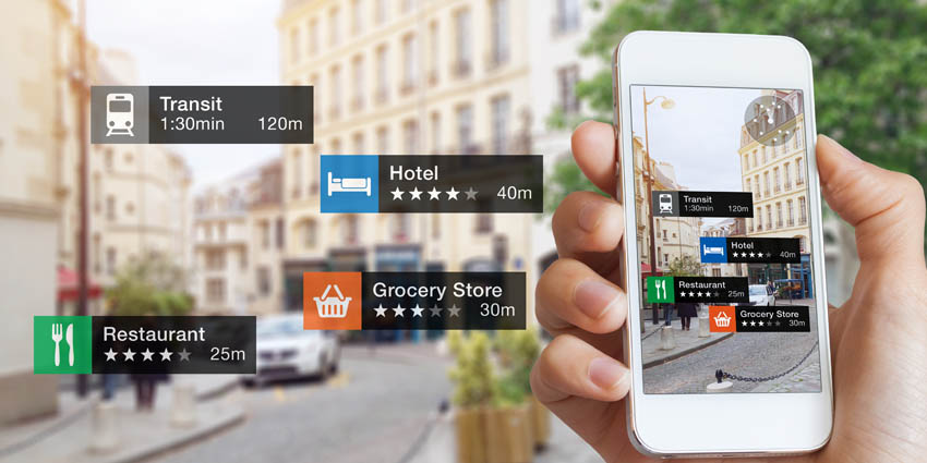 Realitate Augmentată -folosirea camerei telefonului în timp real pentru orientare pe străzi